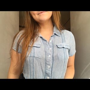 Denim crop top